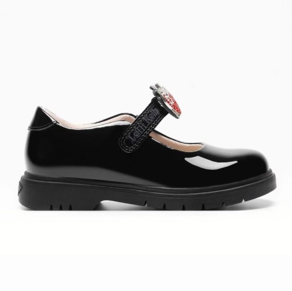 Lelli Kelly LKSO8914 STRAWBERRY Black School Shoe