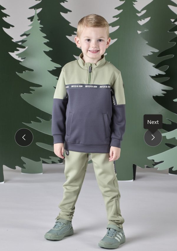 Mitch & Son Calos Half Zip Tracksuit with Zip Detail