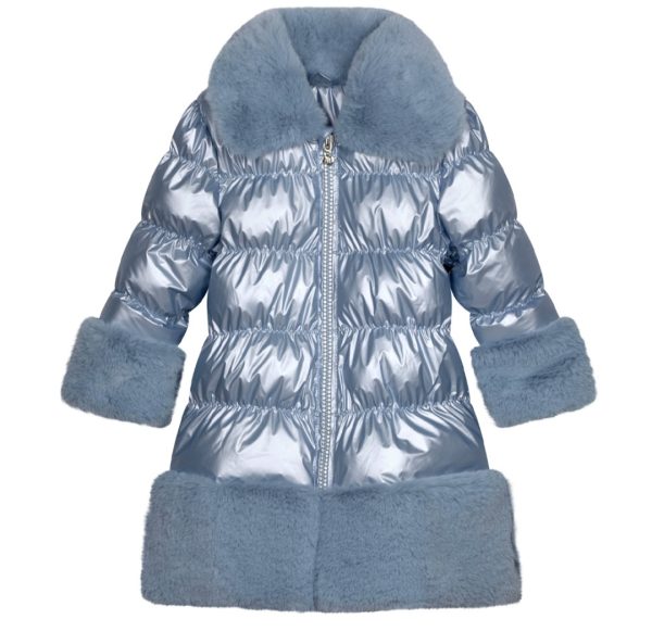 ADee Sarah Metallic Blue Winter Jacket - Image 2