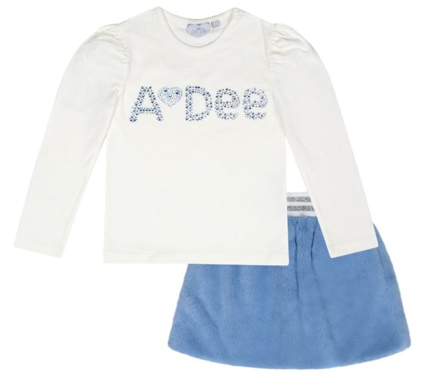 ADee Prinny Faux Fur Skirt Set - Image 2