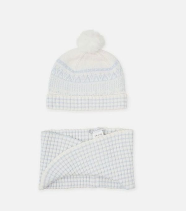 Tutto Piccolo 8911 Blue Hat & Scarf Set