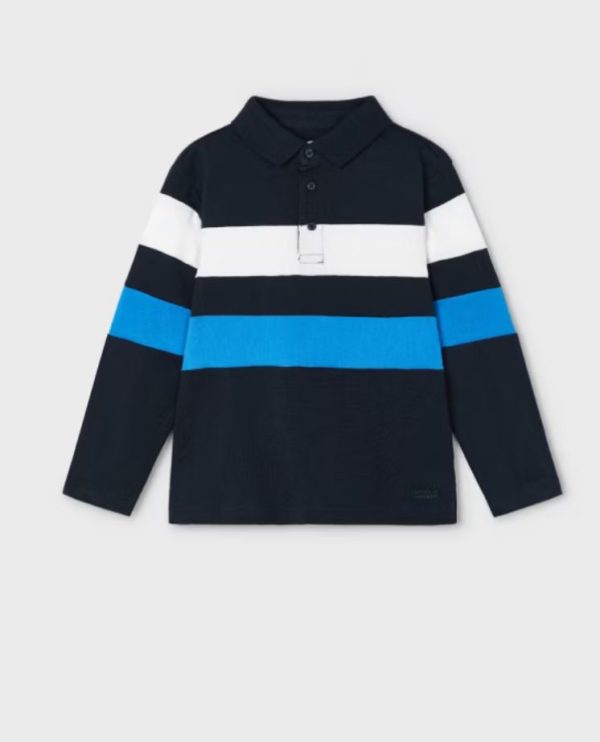 Mayoral 4103 Boy's Stripe Polo - Image 2