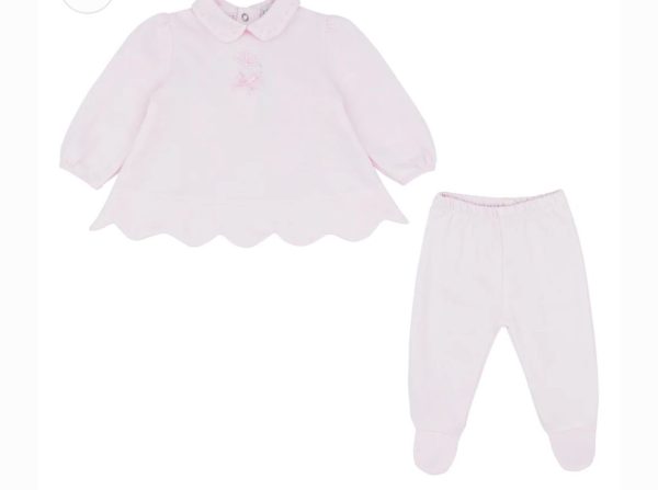 Pastels & Co Zadie 2 Piece Scalloped Edge Set