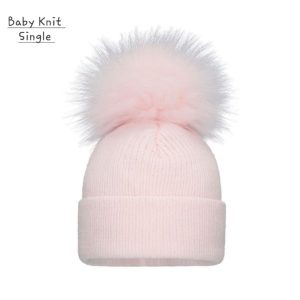 Pom Pom Envy Baby Knit Single Pom POM in Pink Sizes 0M - 6M