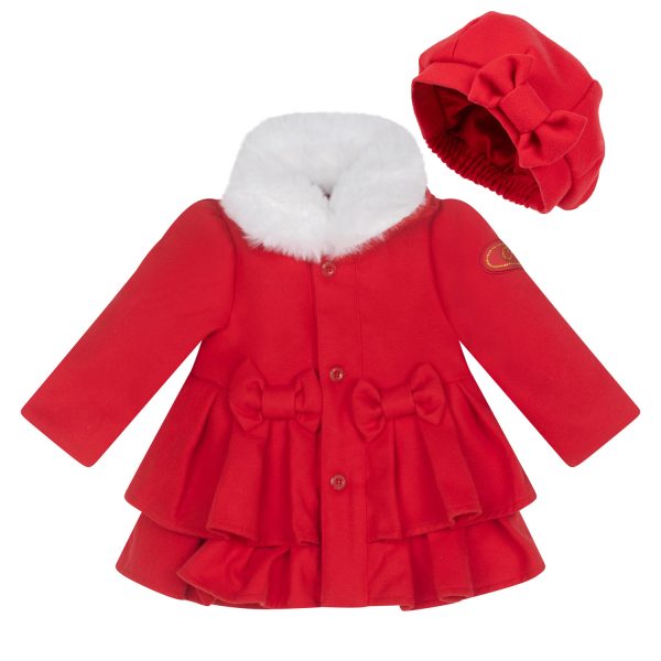 Little A Harper Felt Coat & Beret Set - Image 2