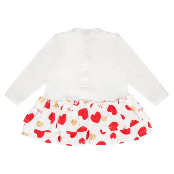 Little A Hannah Heart Print Bow Dress - Image 3