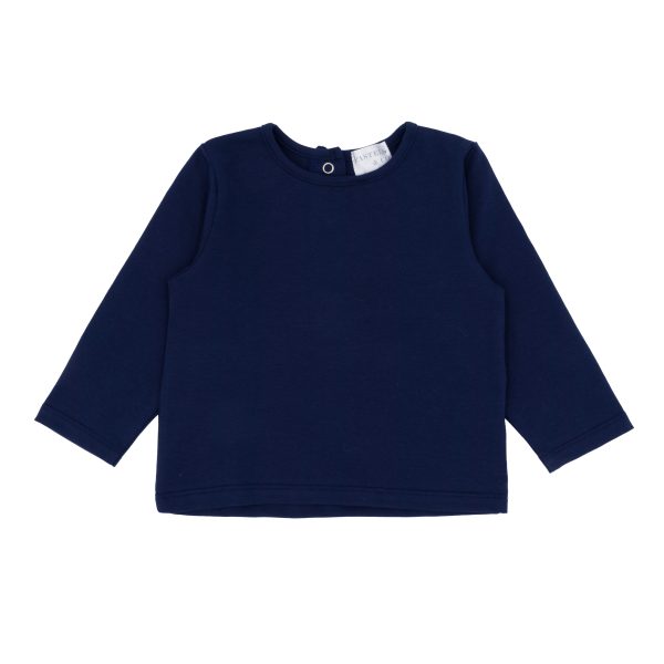 Pastels & Co PA-715J Navy Stuart Long Sleeved T-shirt