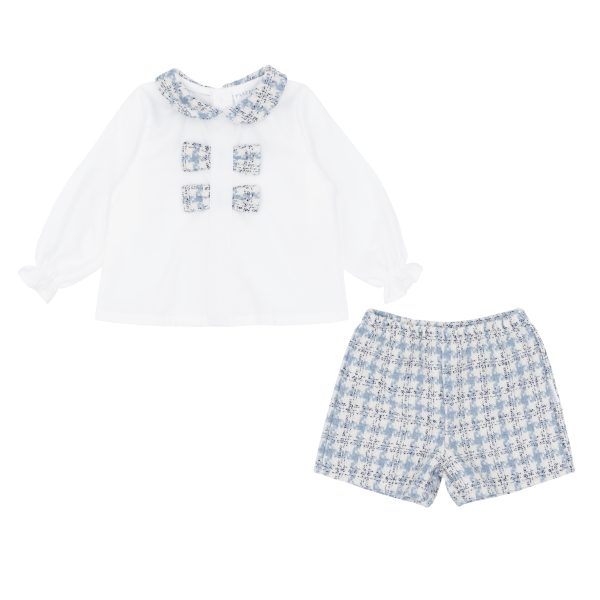 Pastels & Co Cassie Cool Checks 2PC Set with Shorts