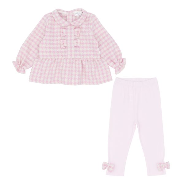 Pastels & Co Cody Pink Check Top with Cropped Trousers