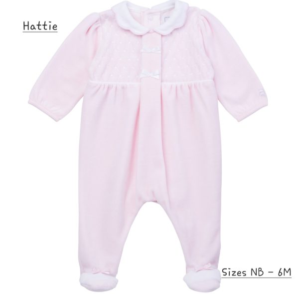 Emile et Rose 2596 Hattie Velour Smock Style All in One