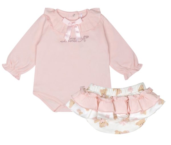 Little A Gwen Bear Print Jam Pant Set - Image 2