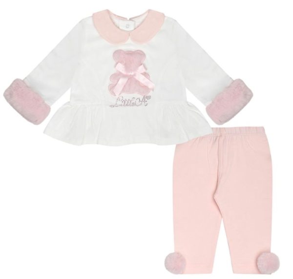 Little A Gracie Faux Fur Bear Legging Set - Image 3