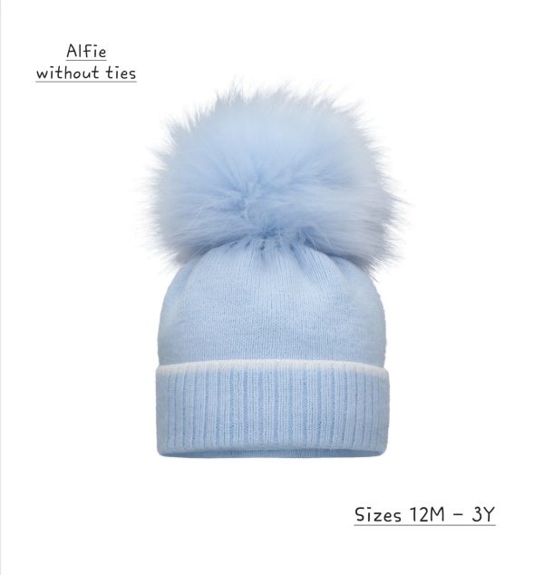 Pom Pom Alfie Winter Pom Pom in Blue or White - Image 3