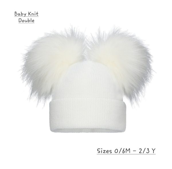 Pom Pom Envy Baby Knit Double Pom POM in 3 Colours