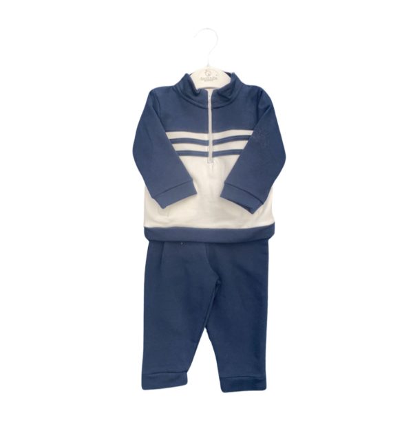 Deolinda 24909 Navy Winter Zipper Jogging Suit