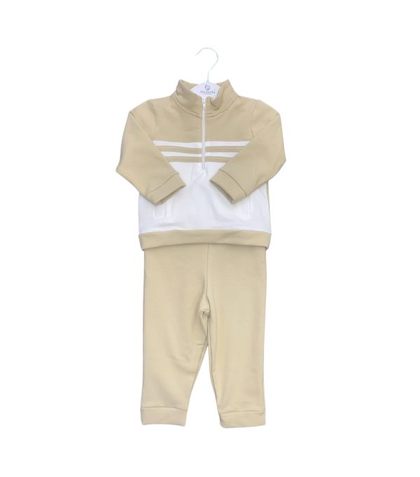 Deolinda 24909 Beige Winter Zipper Jogging Suit