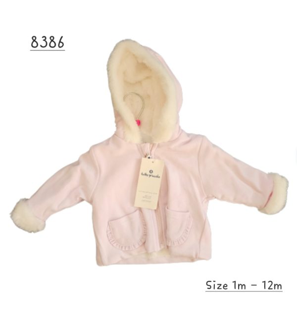 Tutto Piccolo 8386 Pink or Blue Winter Duffle Coat - Image 4