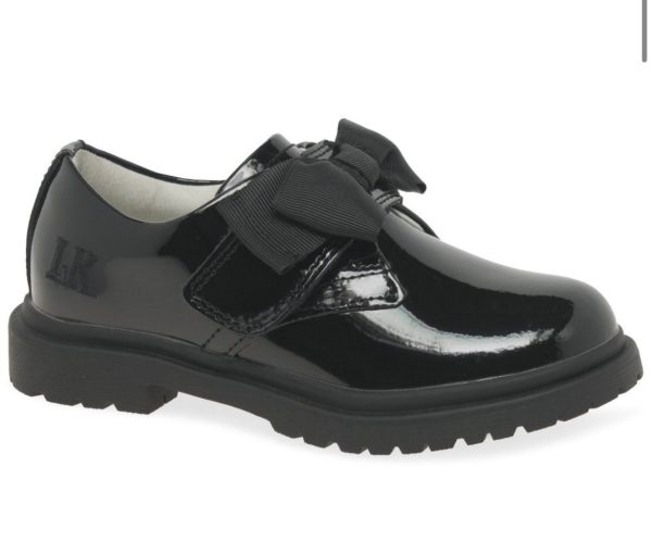 Lelli Kelly LKSM8279 Faye Black Velcro Strap School Shoe