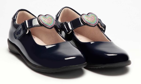 Lelli Kelly LKSI8105  Valentina Navy Changeable Strap School Shoe