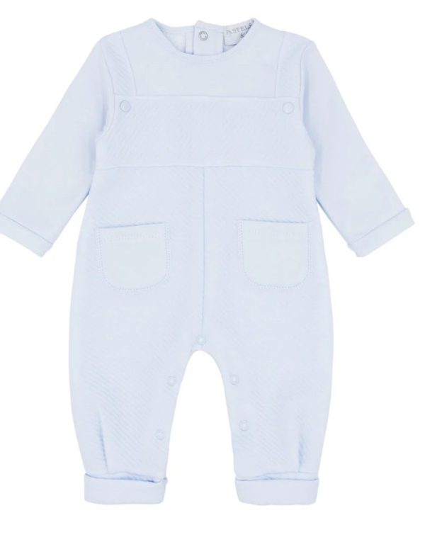 Pastels & Co Zeke Blue PA-704C 2 in 1 Mock Dungaree