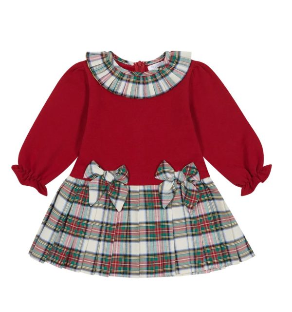 Deolinda 24405 Red Tartan Check Winter Dress