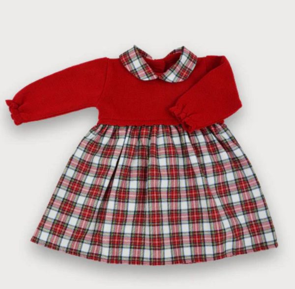 Sardon MA-266 Winter Tartan Bow Dress