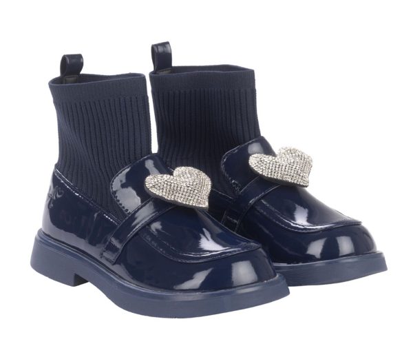 ADee Jane 246103 Navy Sock Wellie - Image 3