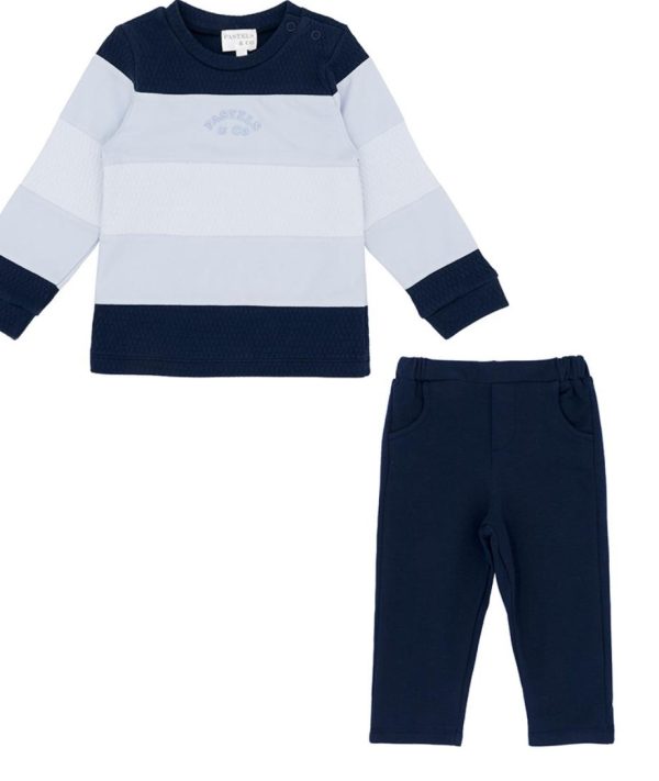 Pastels & Co PA-713D Navy Worthing Tracksuit Age 12M small - Image 2
