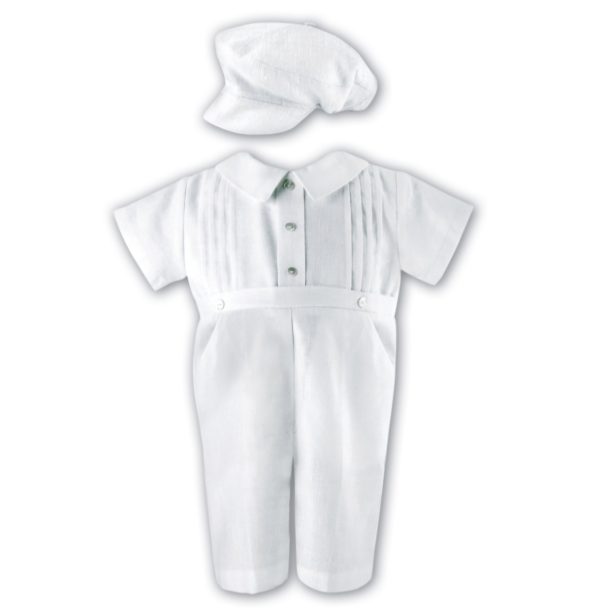 Sarah Louise 02243RS Christening Romper & CH