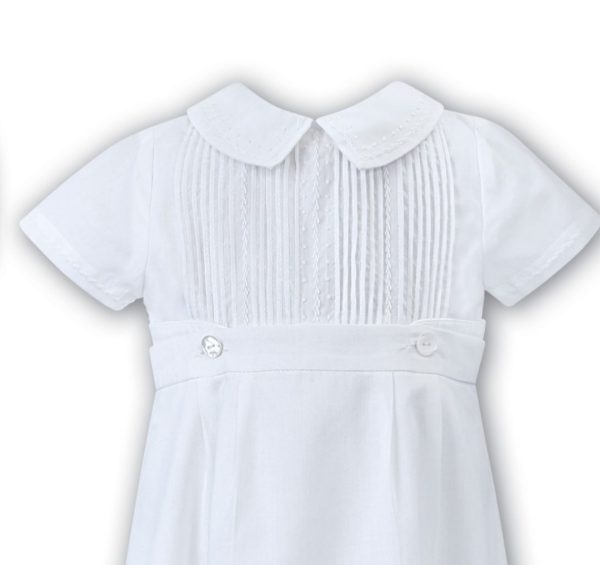 Sarah Louise 01179RS Christening Robe/Romper & Cap - Image 3