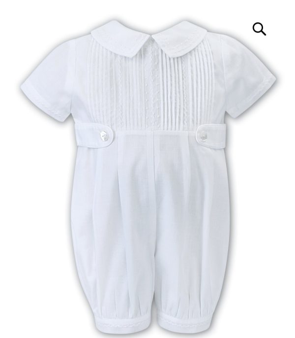 Sarah Louise 01179RS Christening Robe/Romper & Cap - Image 4