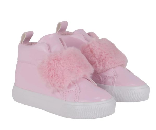 Little A LA24511 Fairy Pink Faux Fur Mini Hi-Tops