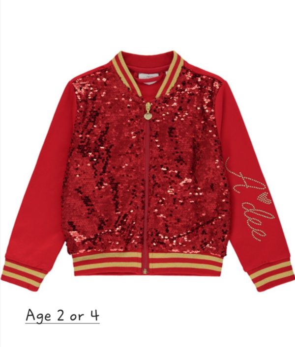 ADee Crystal Sequin Bomber