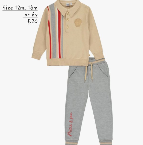 Mitch & Son Oakley Hazelnut Polo & Jogger Set