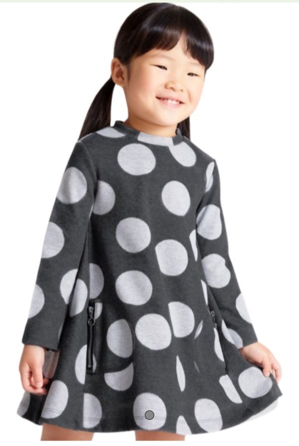 Mayoral 4976 Grey Spotted Winter Dress