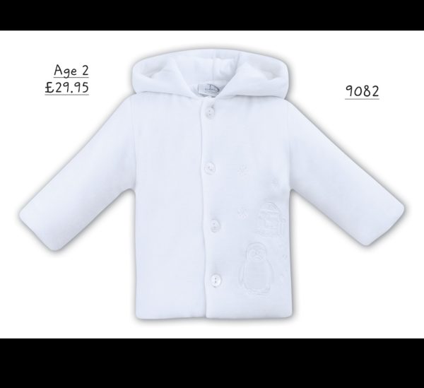 Dani Do9082 By Sarah Louise Soft White Pram Jacket Age 2