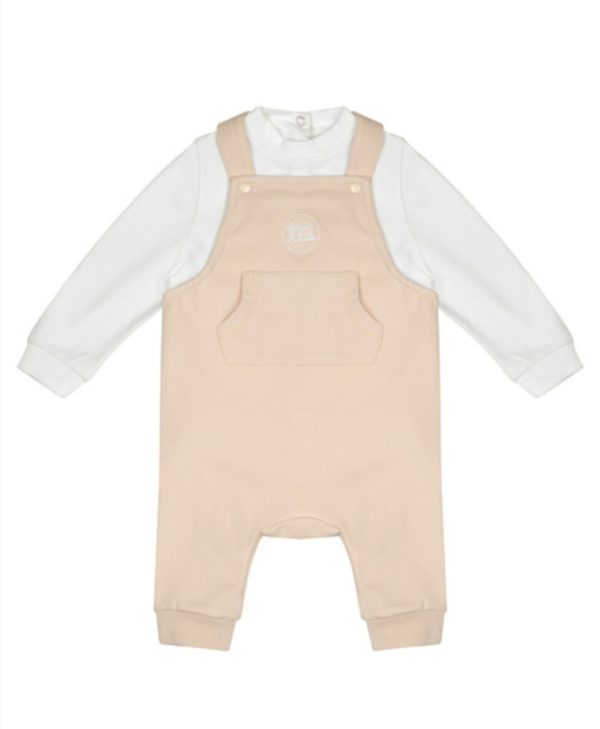 Mitch & Son Drew Beige Dungaree Set MS24707