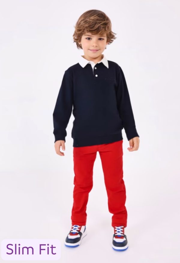 Mayoral 513 Red Slim Fit Chino