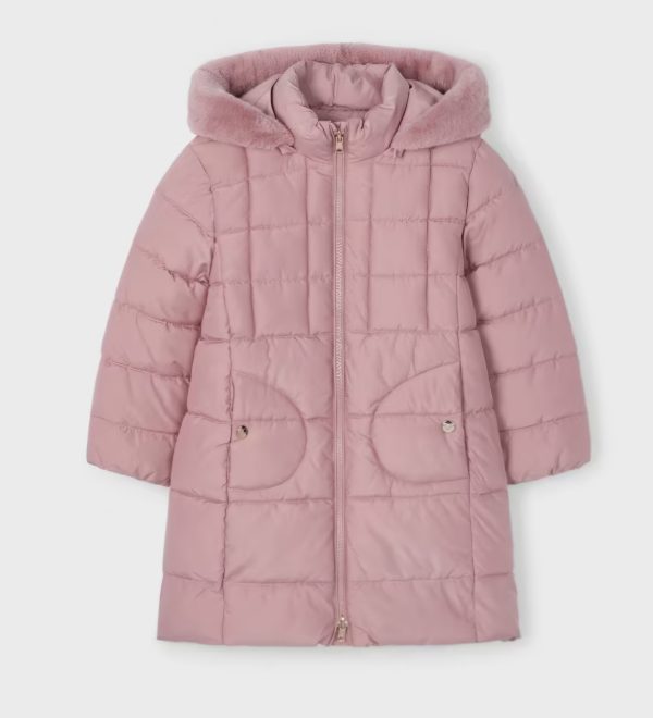 Mayoral 4490 Pink Long Coat