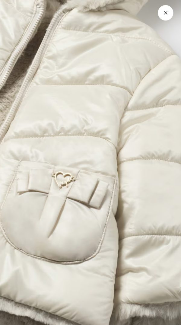 Mayoral 2480 Stone Baby Reversible Jacket - Image 4