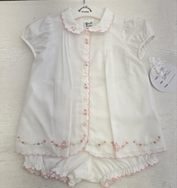 Sarah Louise c4501 Blue, Pink or White Summer Shorts Set - Image 4
