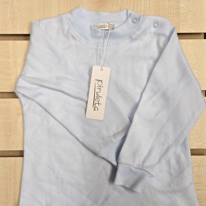 Piruleta G2000 Long Sleeve, Popper Fastening Blue Top Sizes 18M or 2 Years