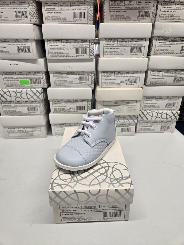 Pex Orlando Blue Leather Boot Sizes 20/3.5
