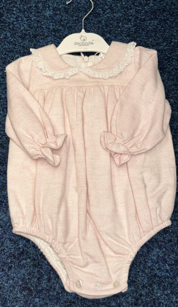 Deolinda 23207 Pink Long Sleeved Romper Age 9M