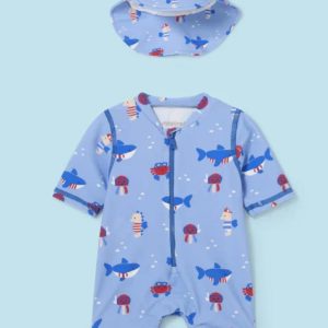 Mayoral 1621 Swim Suit & Hat Sizes 4M or 6M