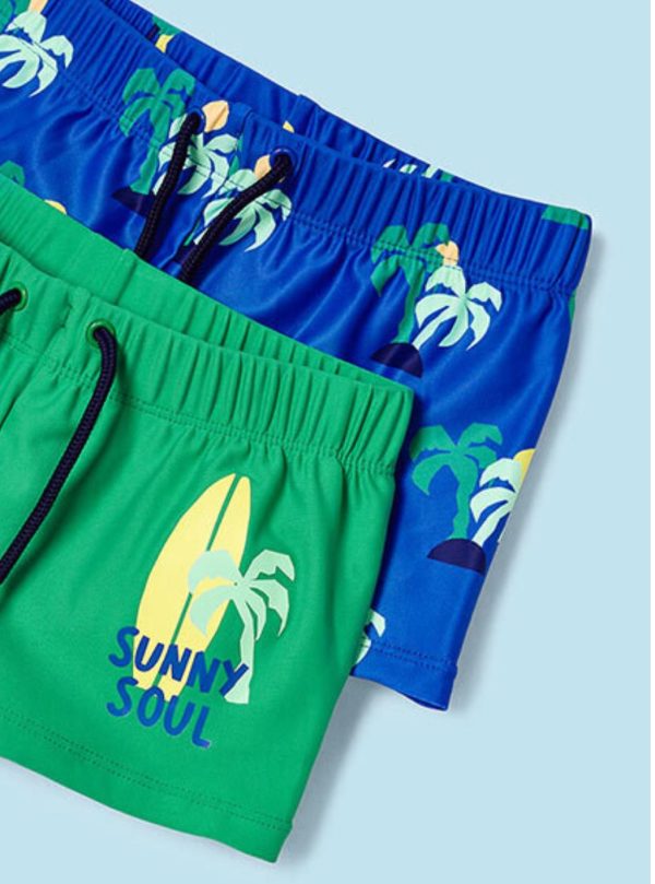 Mayoral 3611 2 Pairs Summer Swim Shorts Age 6 Years