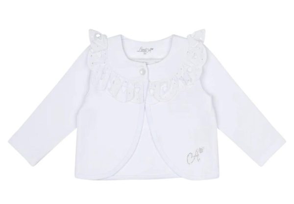 Little A Jessica White Summer Cardigan Age 9M or 12M