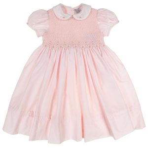 Sarah Louise C7501 Summer Pink Smocked Dress