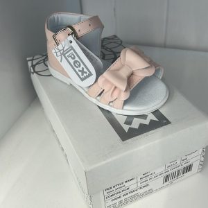 Pex Nola Pink Leather Sandal Size 18/2, 19/3 & 20/3.5