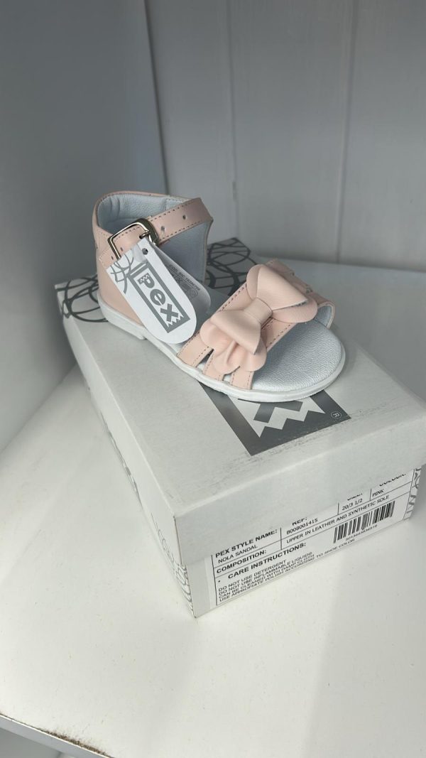 Pex Nola Pink Leather Sandal Size 18/2, 19/3 & 20/3.5